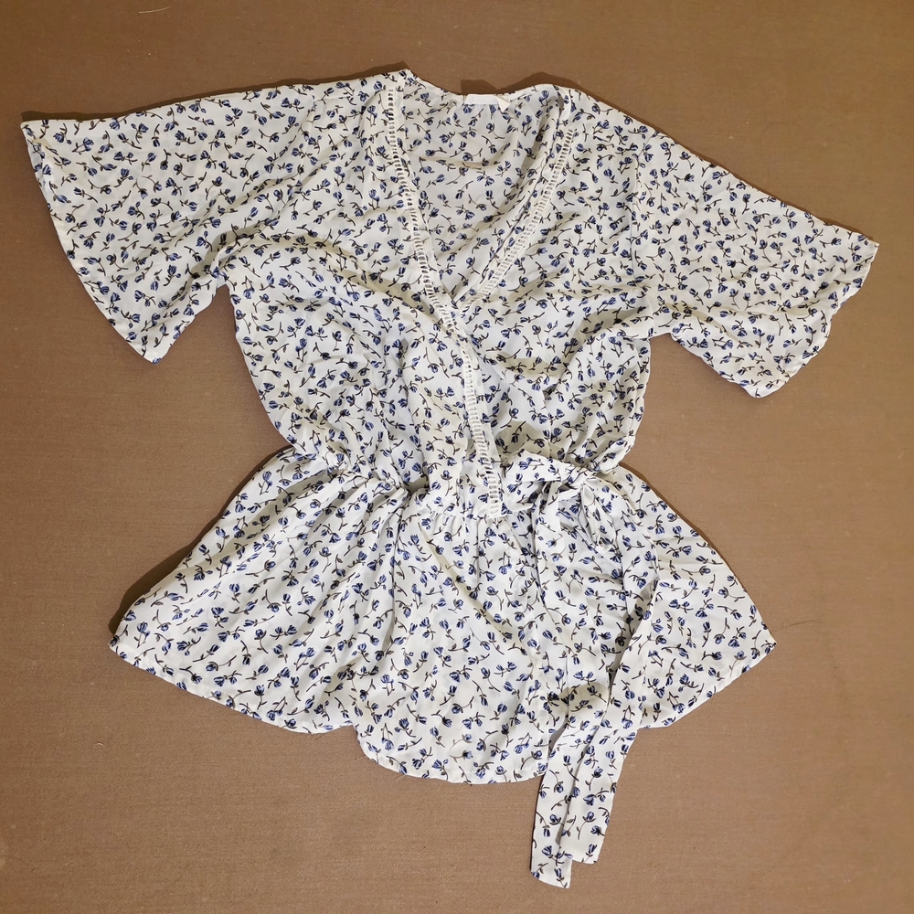Sienna Sky Blue Floral Top